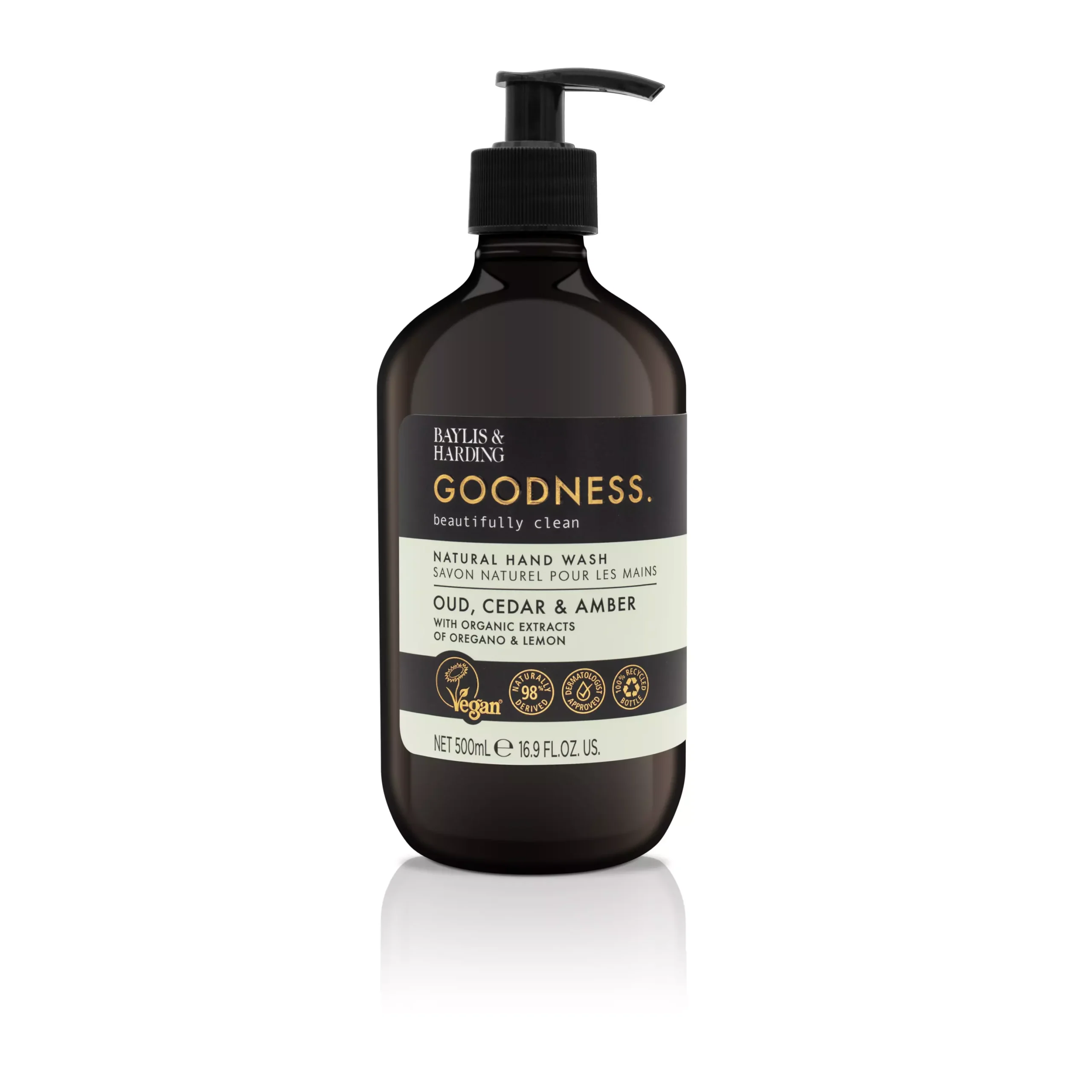 Baylis & Harding Goodness Oud, Cedar & Amber Hand Wash 500 ml